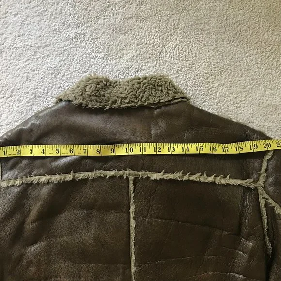 RUDSAK Men Brown distressed leather Jacket/Coat SZ L